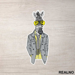 Stylish Zebra - Životinje - Nalepnica Stylish Zebra - Životinje - Nalepnica