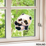 Baby Panda Sitting - Životinje - Nalepnica