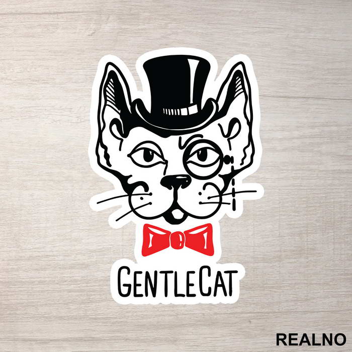 GentleCat - Životinje - Nalepnica