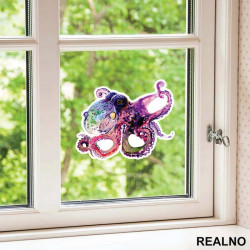 Octopus Watercolor Painting - Životinje - Nalepnica Octopus Watercolor Painting - Životinje - Nalepnica