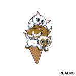 Cat Ice Cream - Životinje - Nalepnica