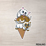 Cat Ice Cream - Životinje - Nalepnica