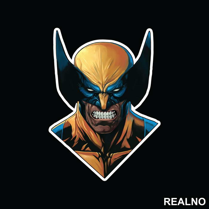 Angry Face - Wolverine - Nalepnica