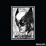 Head Portrait - Wolverine - Nalepnica