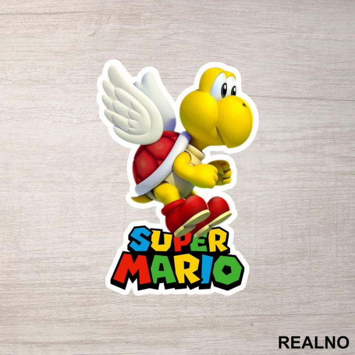 Leteća kornjača - Super Mario - Nalepnica