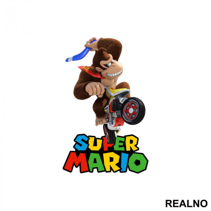Donki Kong vozi karting - Super Mario - Nalepnica