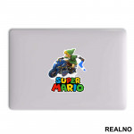 Link vozi karting - Zelda - Super Mario - Nalepnica