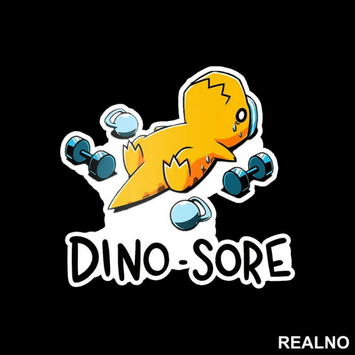 Dino Sore - Trening - Nalepnica
