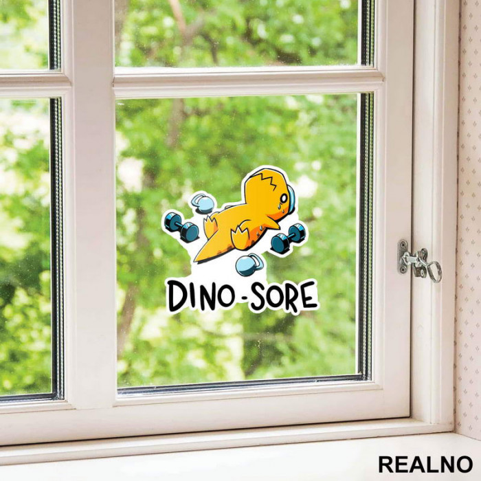 Dino Sore - Trening - Nalepnica