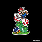 Izbegavanje zamki - Biljka Mesožderka - Super Mario - Nalepnica