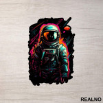 Colorful Astronaut - Space - Svemir - Nalepnica