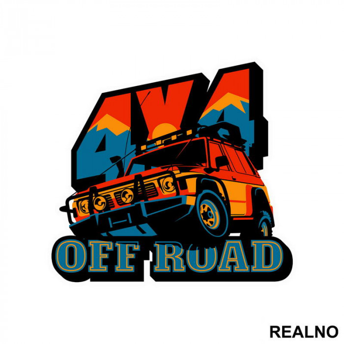 4x4 - Colors - Quad - Off Road - Nalepnica