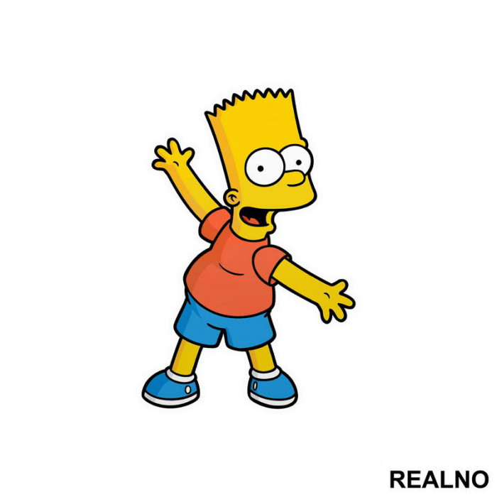 Srećni Bart - The Simpsons - Simpsonovi - Nalepnica