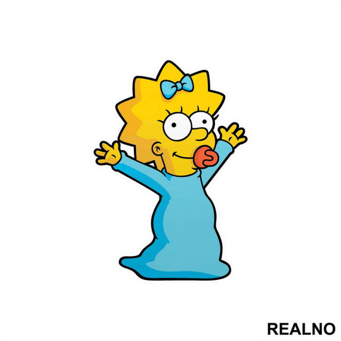 Maggie - Megi - Portret - The Simpsons - Simpsonovi - Nalepnica