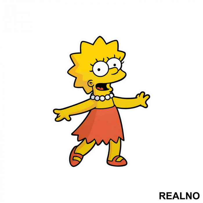Srećna Lisa - The Simpsons - Simpsonovi - Nalepnica
