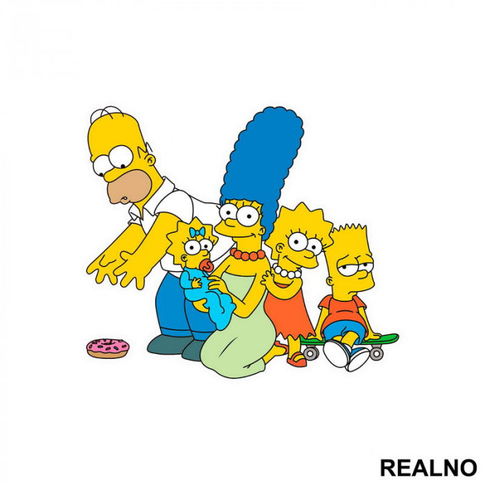 Svi zajedno - Family - The Simpsons - Simpsonovi - Nalepnica