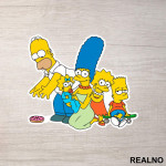 Svi zajedno - Family - The Simpsons - Simpsonovi - Nalepnica