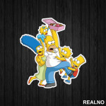 Krofnice - Porodica - The Simpsons - Simpsonovi - Nalepnica