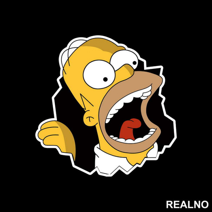 Glava - Homer - The Simpsons - Simpsonovi - Nalepnica