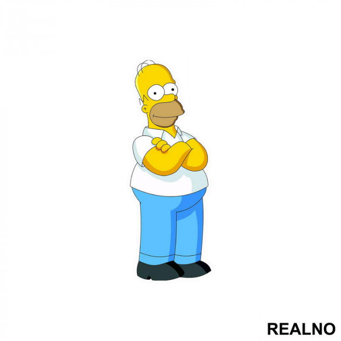 Homer - Portret - The Simpsons - Simpsonovi - Nalepnica