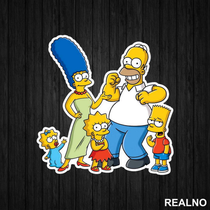 Grupa - The Simpsons - Simsonovi - Nalepnica