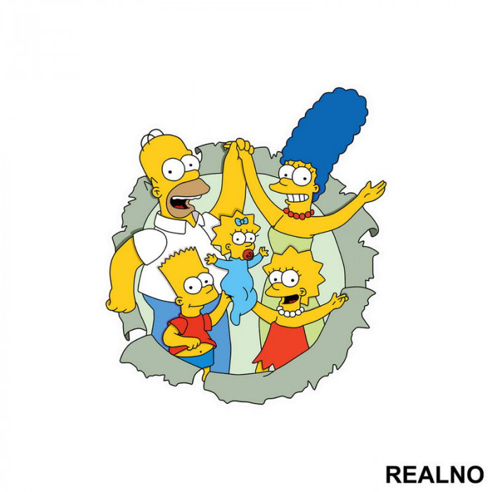 Porodica u Krugu - The Simpsons - Simpsonovi - Nalepnica