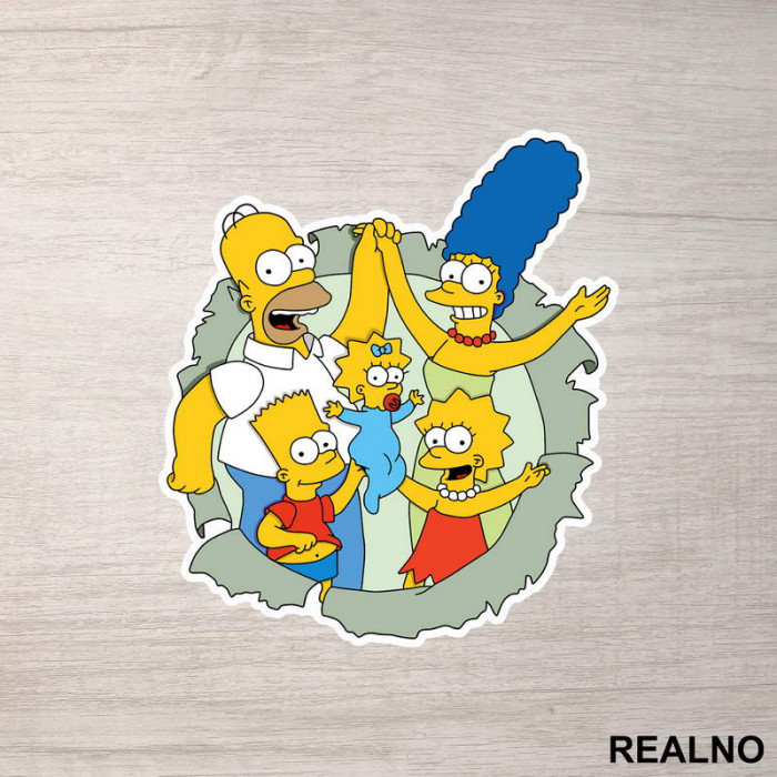 Porodica u Krugu - The Simpsons - Simpsonovi - Nalepnica