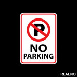 Zabranjeno Parkiranje - No Parking - 02 - Servisna nalepnica Zabranjeno Parkiranje - No Parking - 02 - Servisna nalepnica