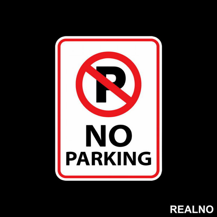 Zabranjeno Parkiranje - No Parking - 02 - Servisna nalepnica Zabranjeno Parkiranje - No Parking - 02 - Servisna nalepnica