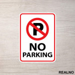 Zabranjeno Parkiranje - No Parking - 02 - Servisna nalepnica Zabranjeno Parkiranje - No Parking - 02 - Servisna nalepnica