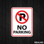 Zabranjeno Parkiranje - No Parking - 02 - Servisna nalepnica Zabranjeno Parkiranje - No Parking - 02 - Servisna nalepnica