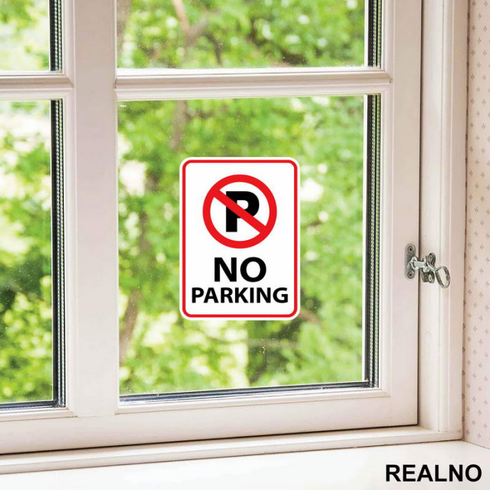 Zabranjeno Parkiranje - No Parking - 02 - Servisna nalepnica Zabranjeno Parkiranje - No Parking - 02 - Servisna nalepnica