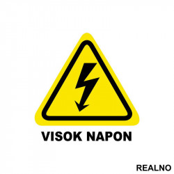 Visok Napon - Oprez - Servisna nalepnica Visok Napon - Oprez - Servisna nalepnica
