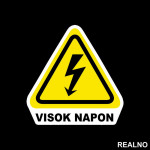 Visok Napon - Oprez - Servisna nalepnica