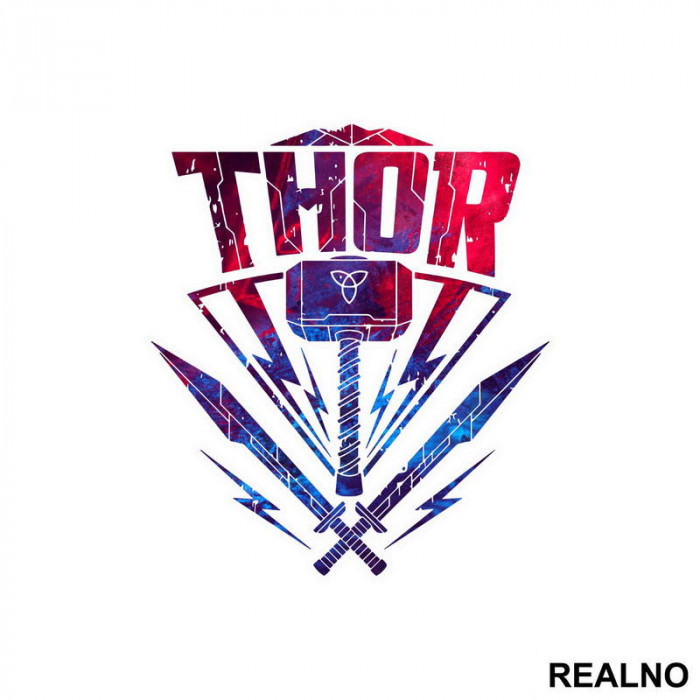 Symbols - Colors - Thor - Avengers - Nalepnica