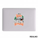 Life Is Better - Colors - Quad - Off Road - Nalepnica