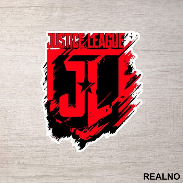 Red Logo - Justice League - Nalepnica