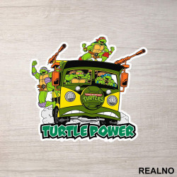 Turtle Power - Nindža Kornjače - Nalepnica Turtle Power - Nindža Kornjače - Nalepnica