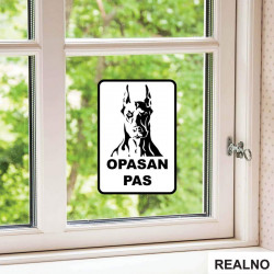 Opasan Pas - Doberman - Nalepnica Opasan Pas - Doberman - Nalepnica