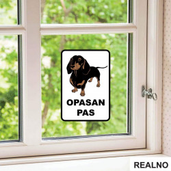 Opasan Pas - Jazavičar - Nalepnica Opasan Pas - Jazavičar - Nalepnica