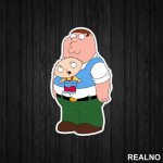 Pete And Stewie - Family Guy - Nalepnica