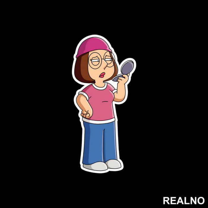 Meg Griffin And Mirrors - Family Guy - Nalepnica
