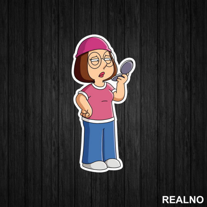 Meg Griffin And Mirrors - Family Guy - Nalepnica