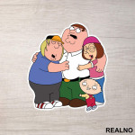 Happy Family Hug - Family Guy - Nalepnica