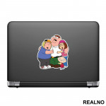 Happy Family Hug - Family Guy - Nalepnica