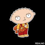 Stewie And Rupert - Waitng - Family Guy - Nalepnica