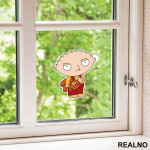 Stewie And Rupert - Waitng - Family Guy - Nalepnica