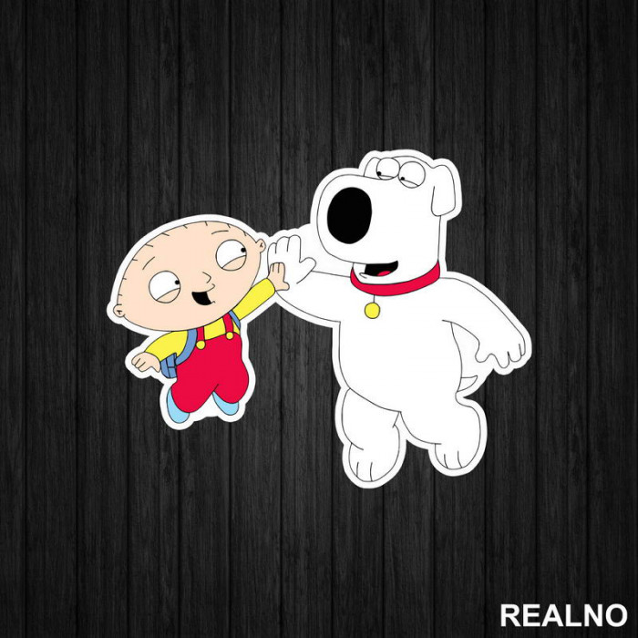 Brian And Stewie Are Flying - Family Guy - Nalepnica