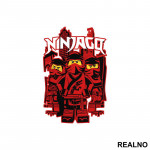 Red Ninjas - Ninjago - Crtani Filmovi - Nalepnica