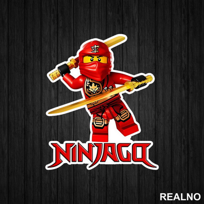 Kai - Red Ninja - Ninjago - Crtani Filmovi - Nalepnica